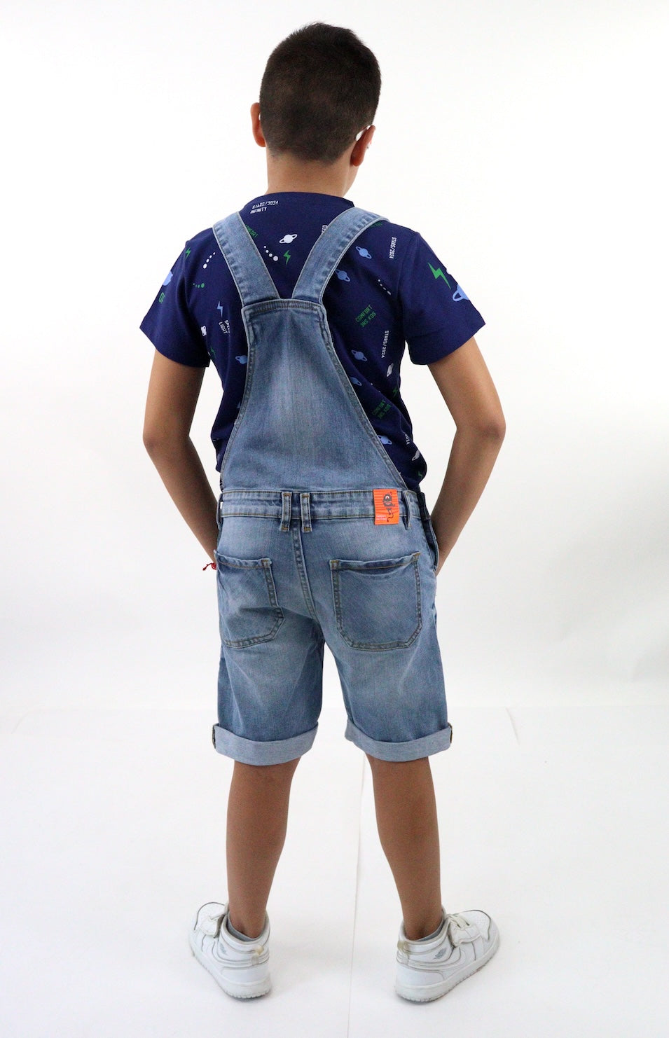 Peto/short azul medio