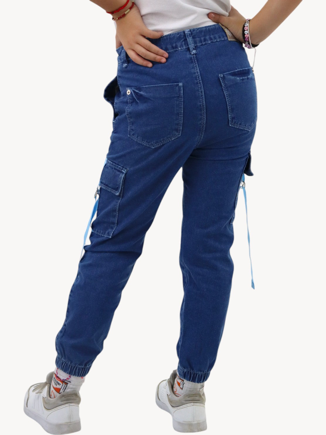 Jogger cargo azul oscuro