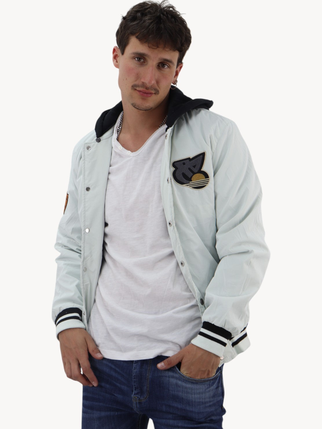 Chamarra bomber-Blanco