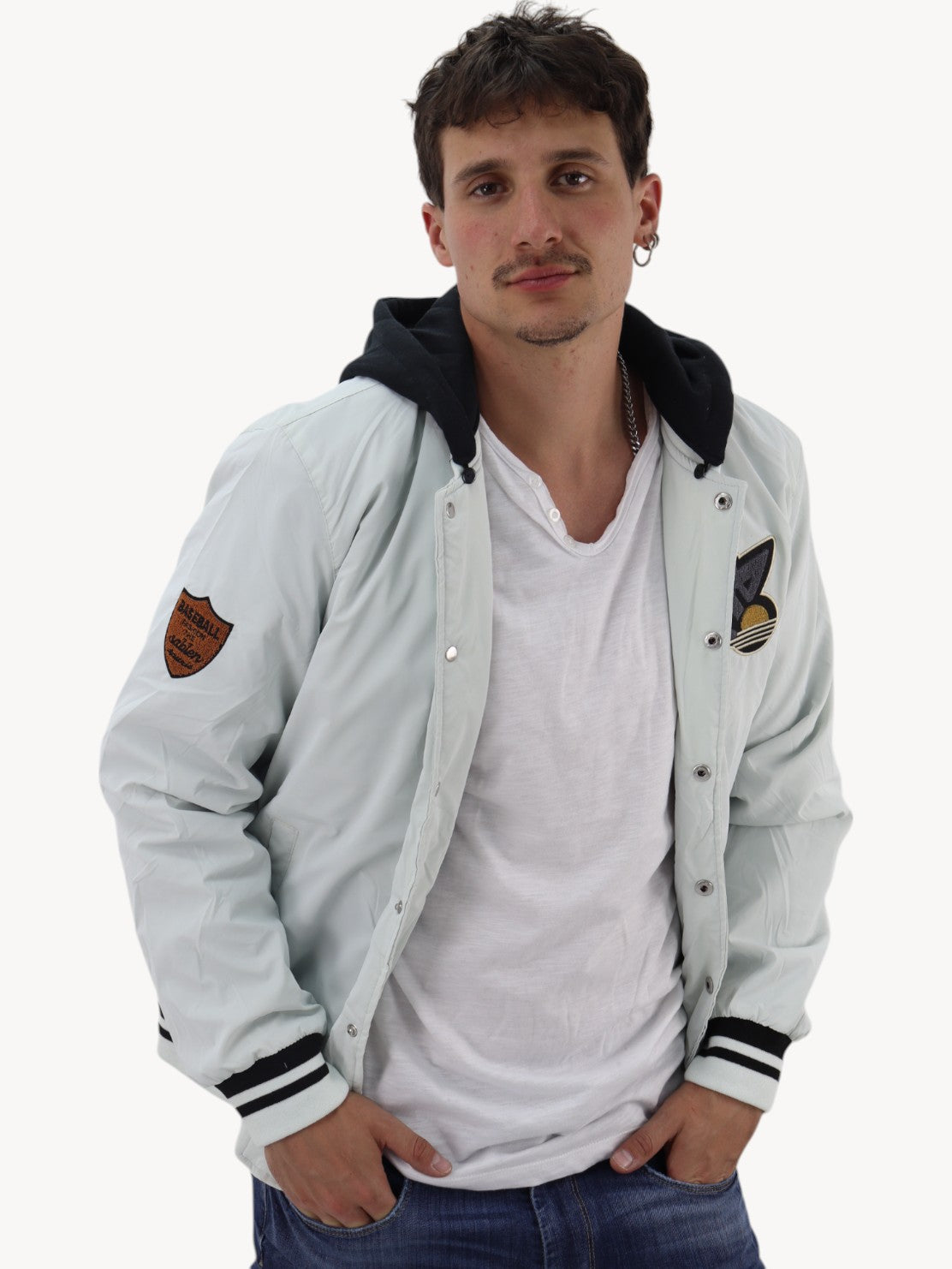 Chamarra bomber-Blanco