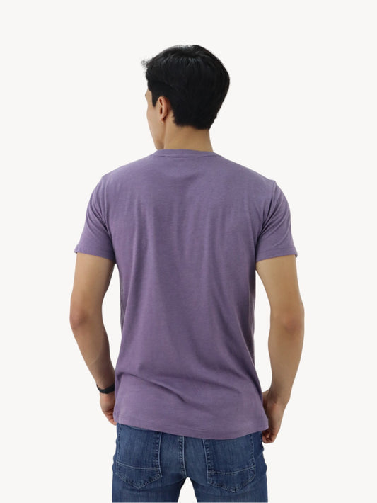Playera manga corta de color violeta