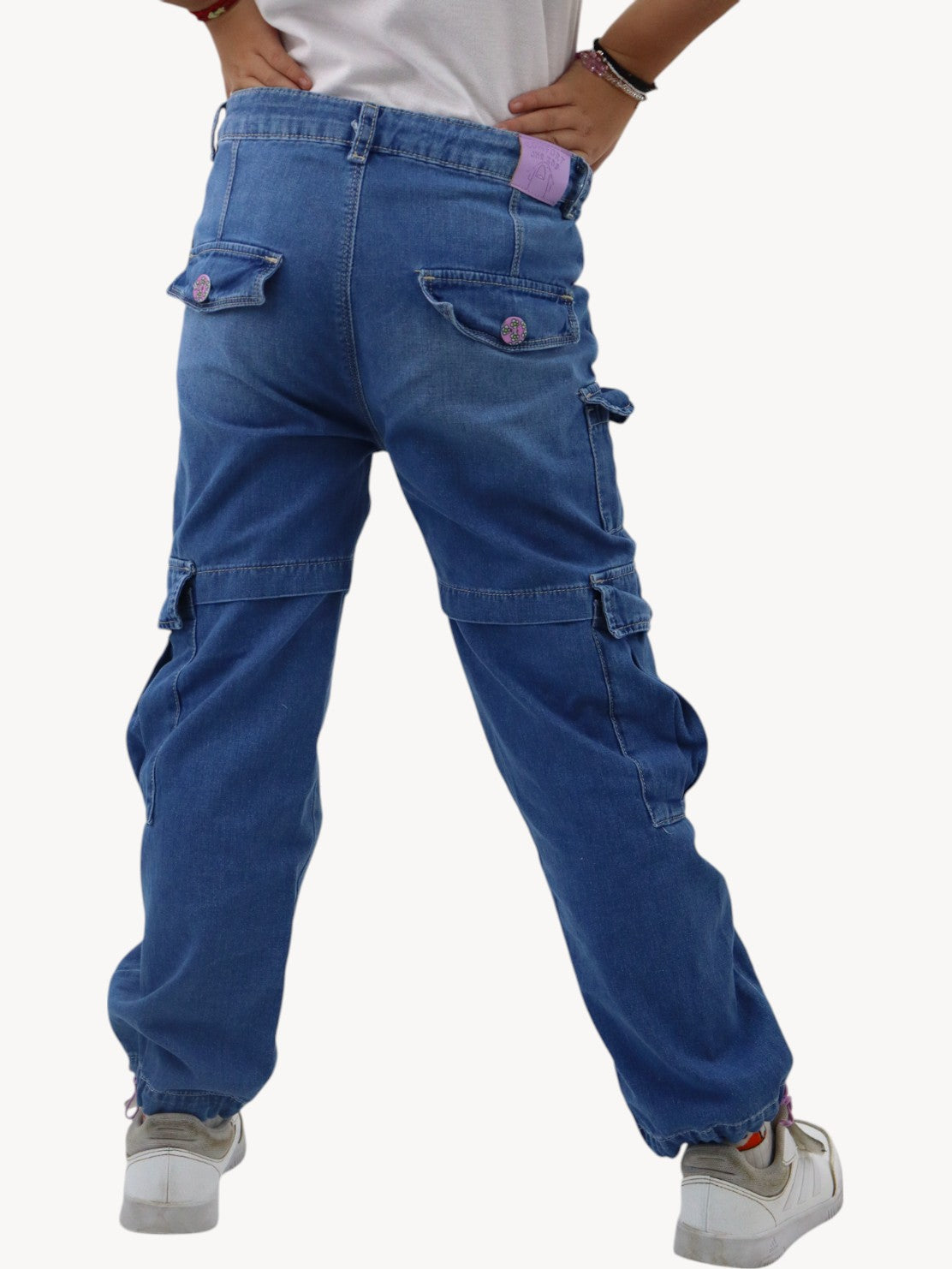 Cargo parachute azul medio