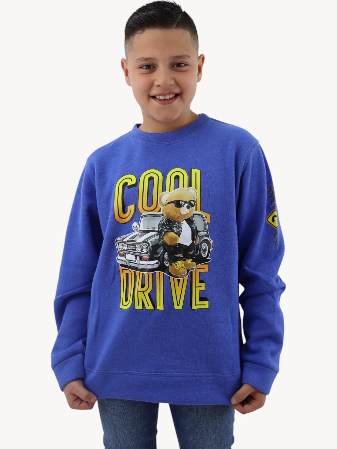 Sudadera con estampado de oso cool