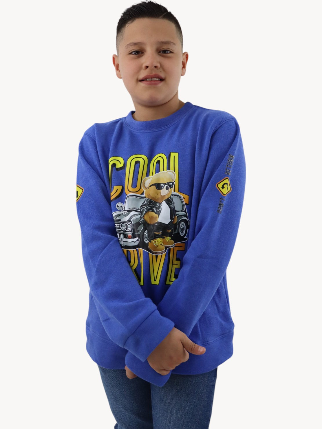 Sudadera con estampado de oso cool