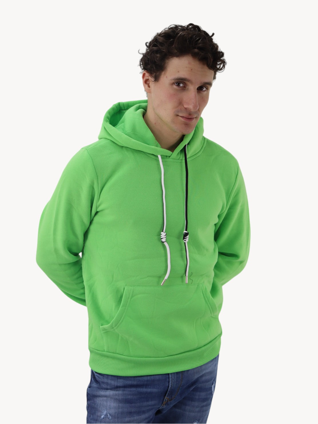 Hoodie unisex verde neón