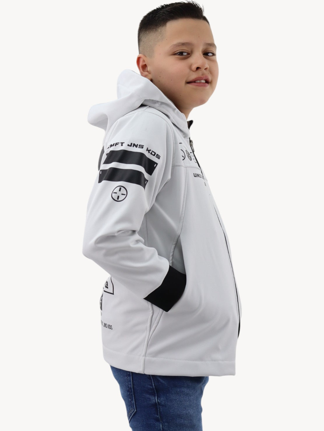 Chamarra de felpa con estampado