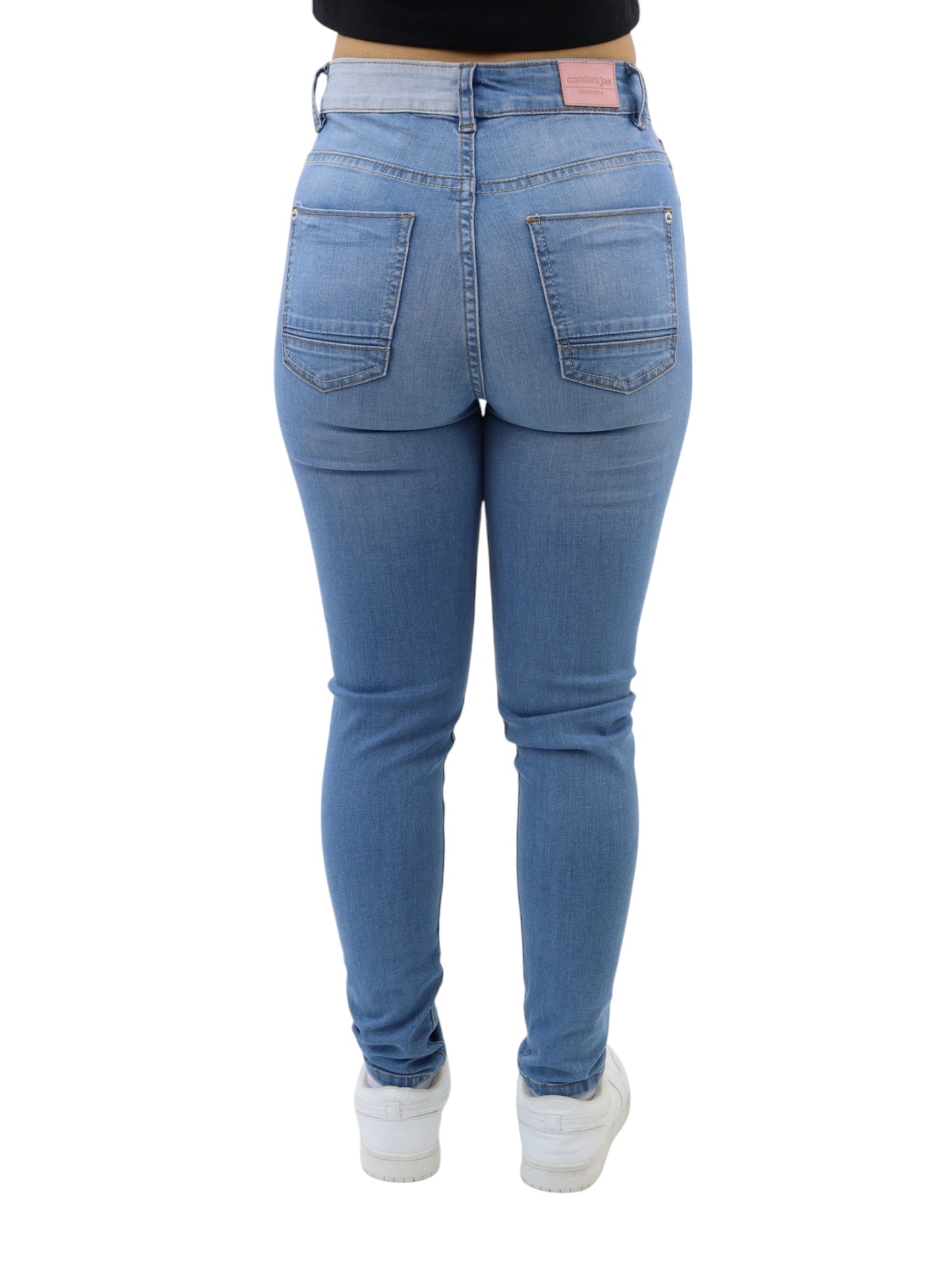 Jeans Skinny-Tiro Alto