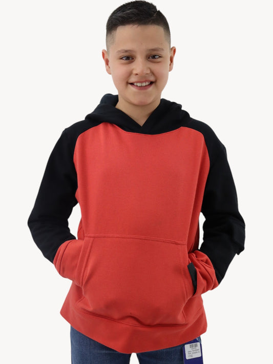 Sudadera con capucha de color combinado