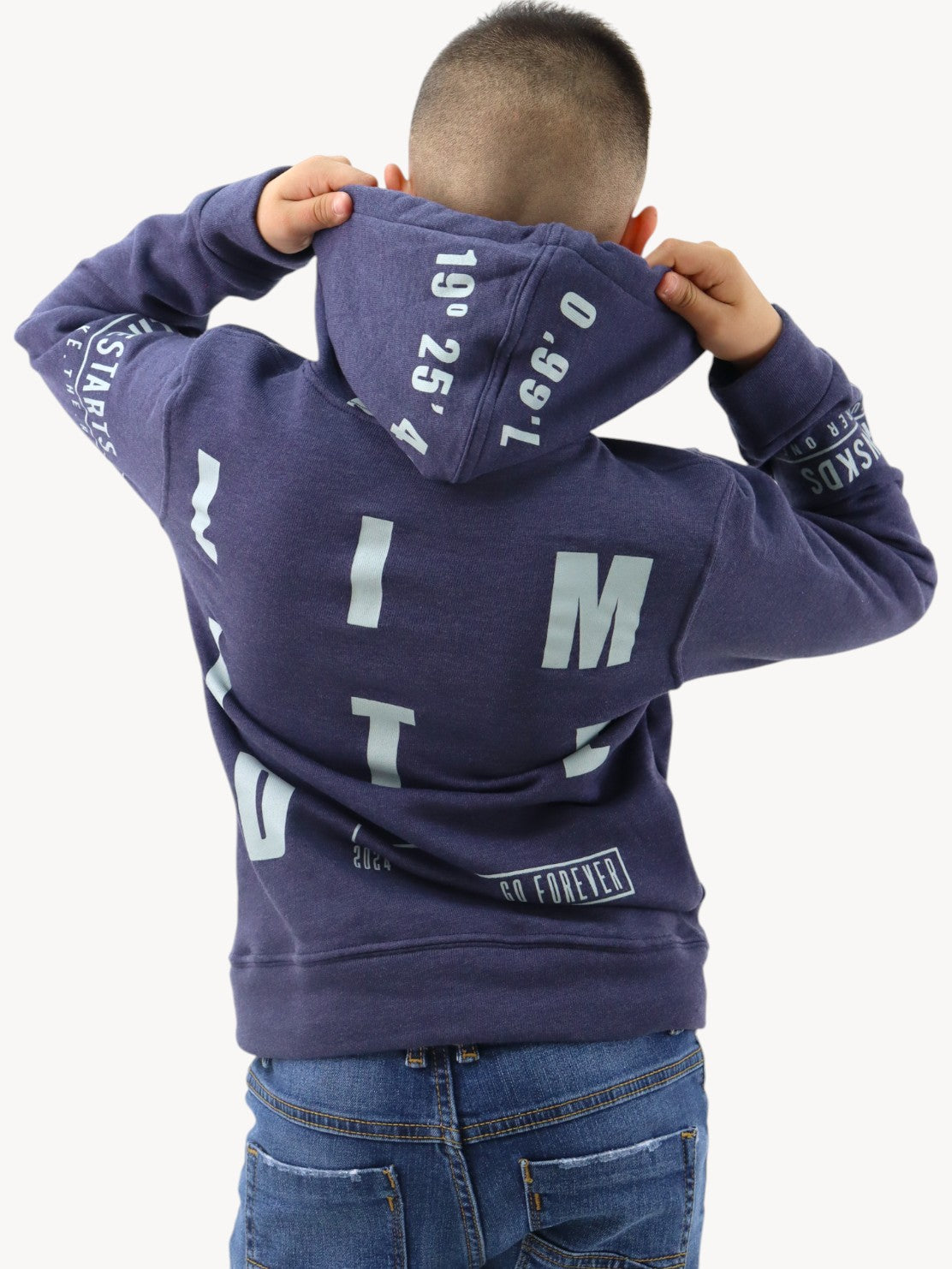 Sudadera con estampado y capucha