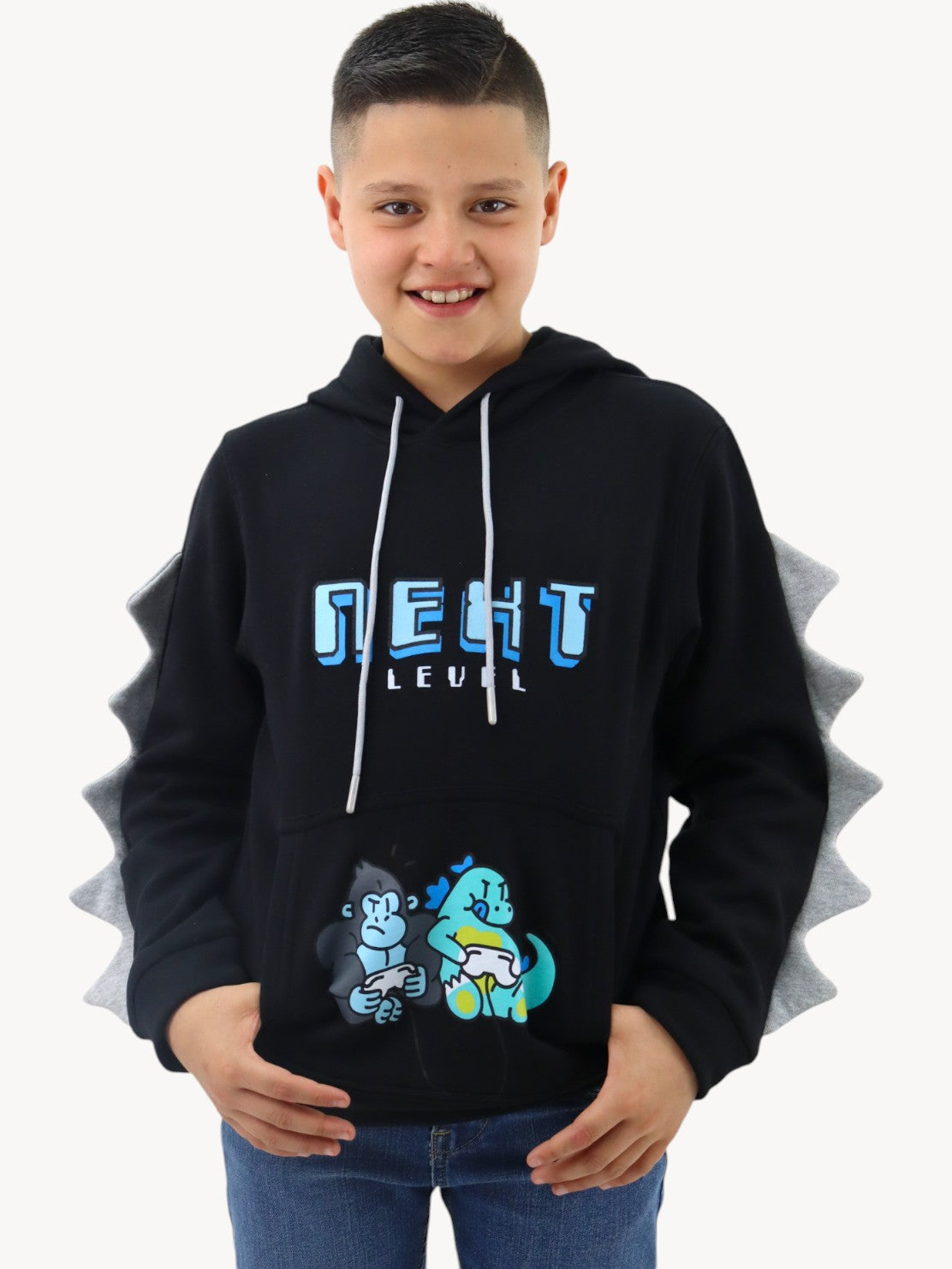 Sudadera con diseño de dinosaurio