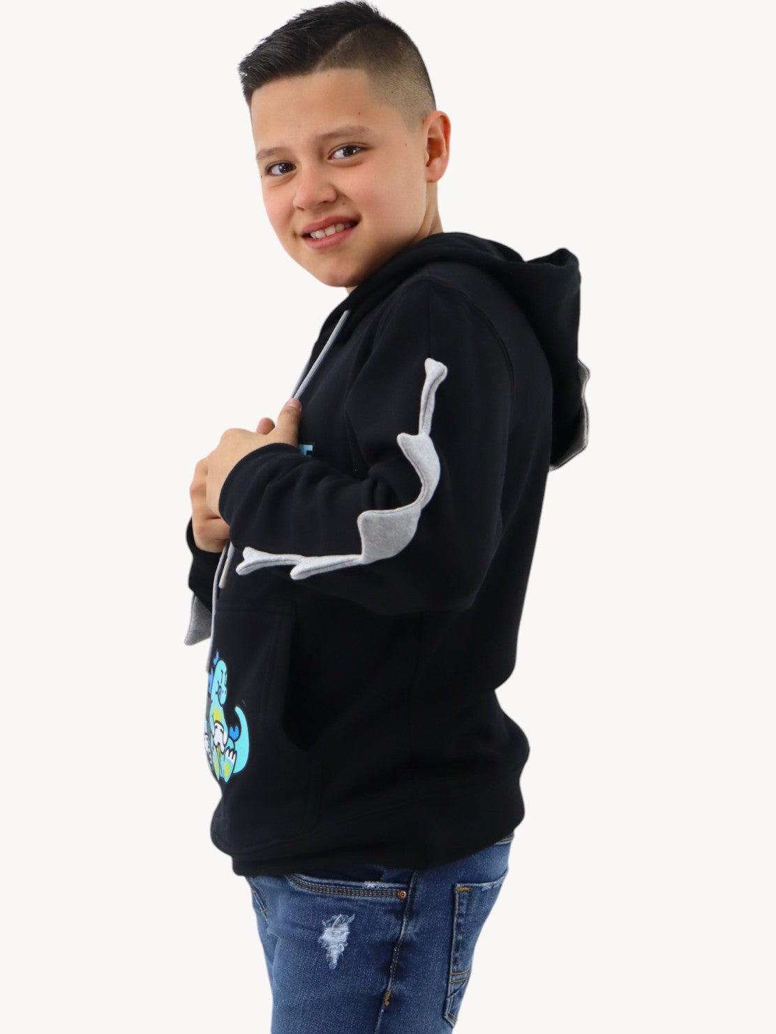 Sudadera con diseño de dinosaurio