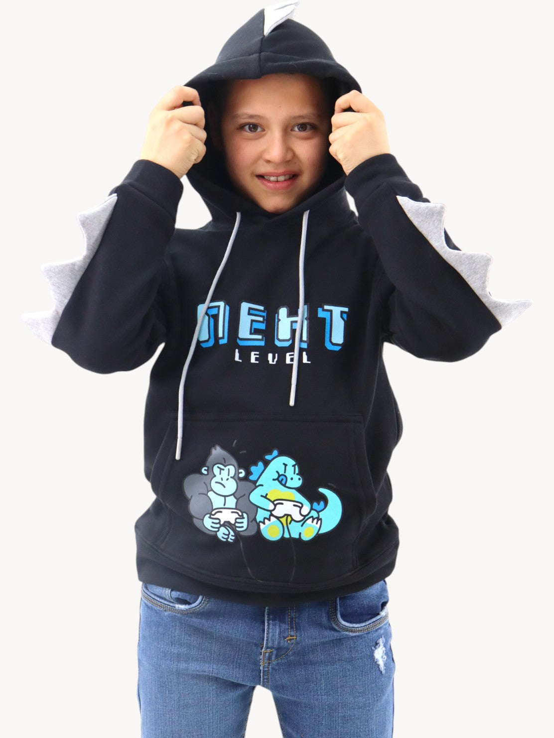 Sudadera con diseño de dinosaurio