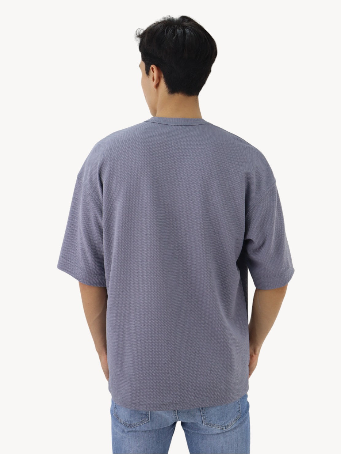 Playera oversize gris