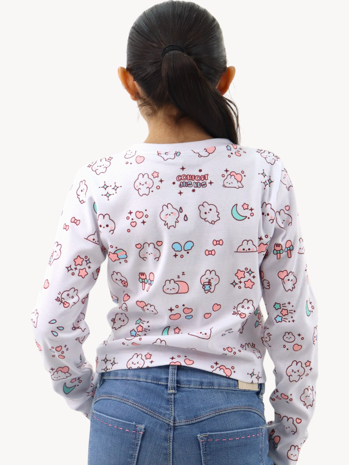 Playera manga larga con print