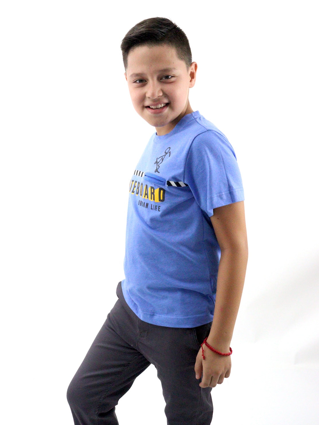 Playera manga corta con estampado