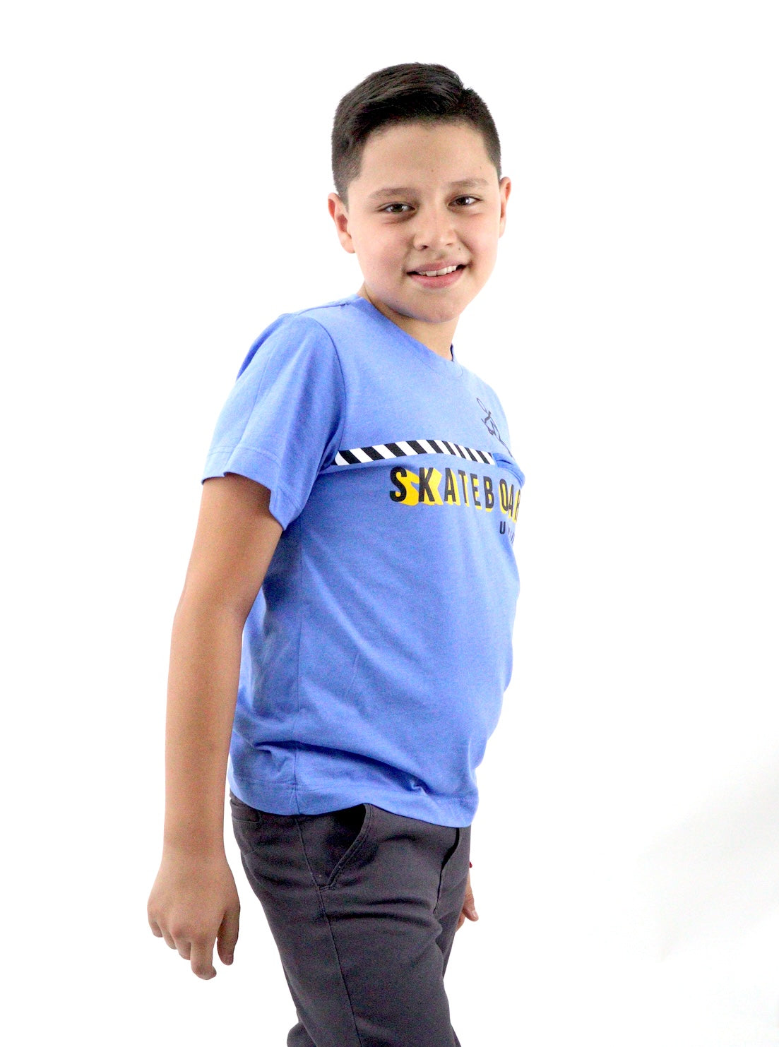 Playera manga corta con estampado