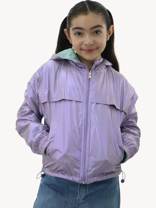 Chamarra rompevientos doble vista