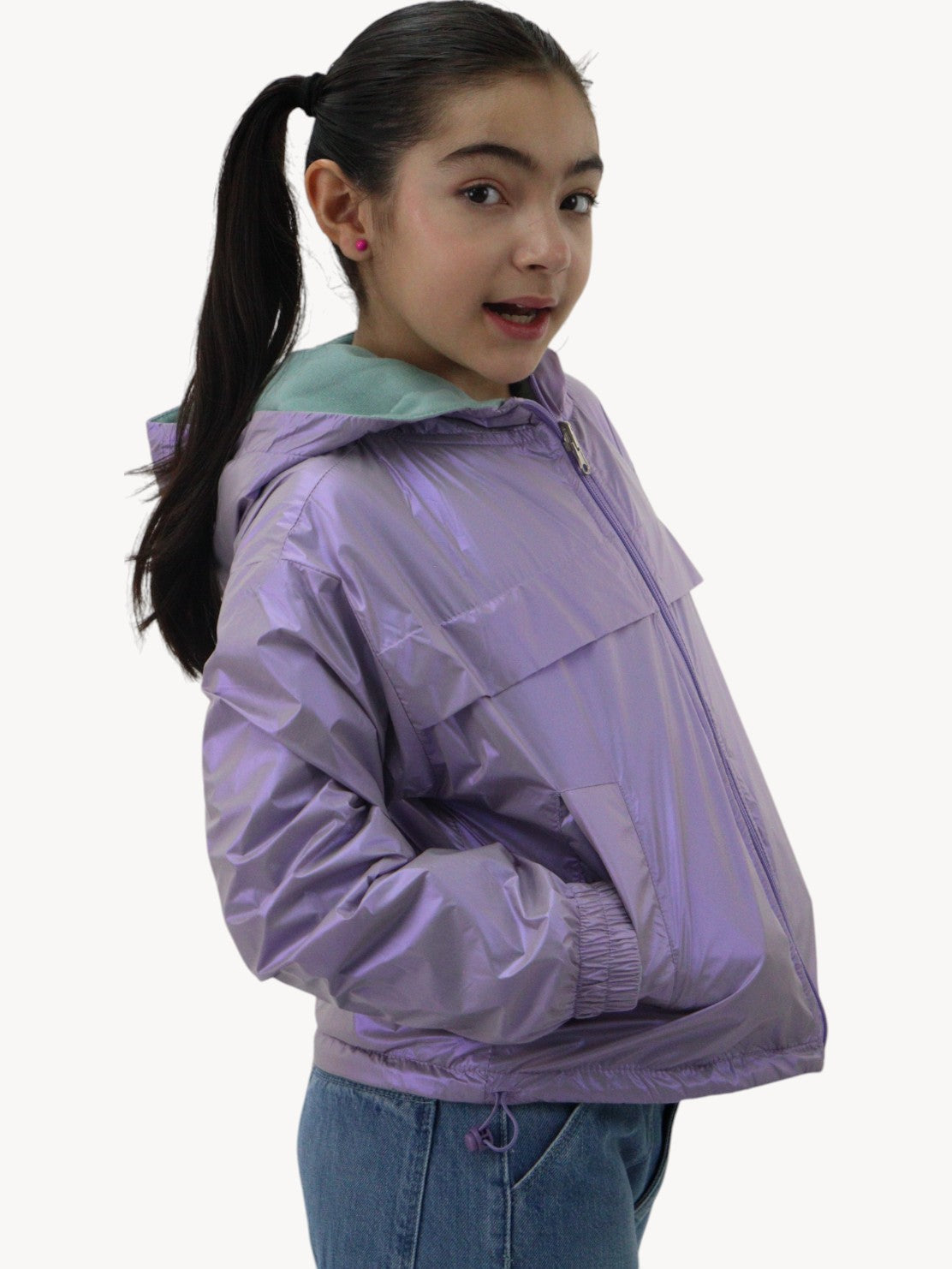 Chamarra rompevientos doble vista