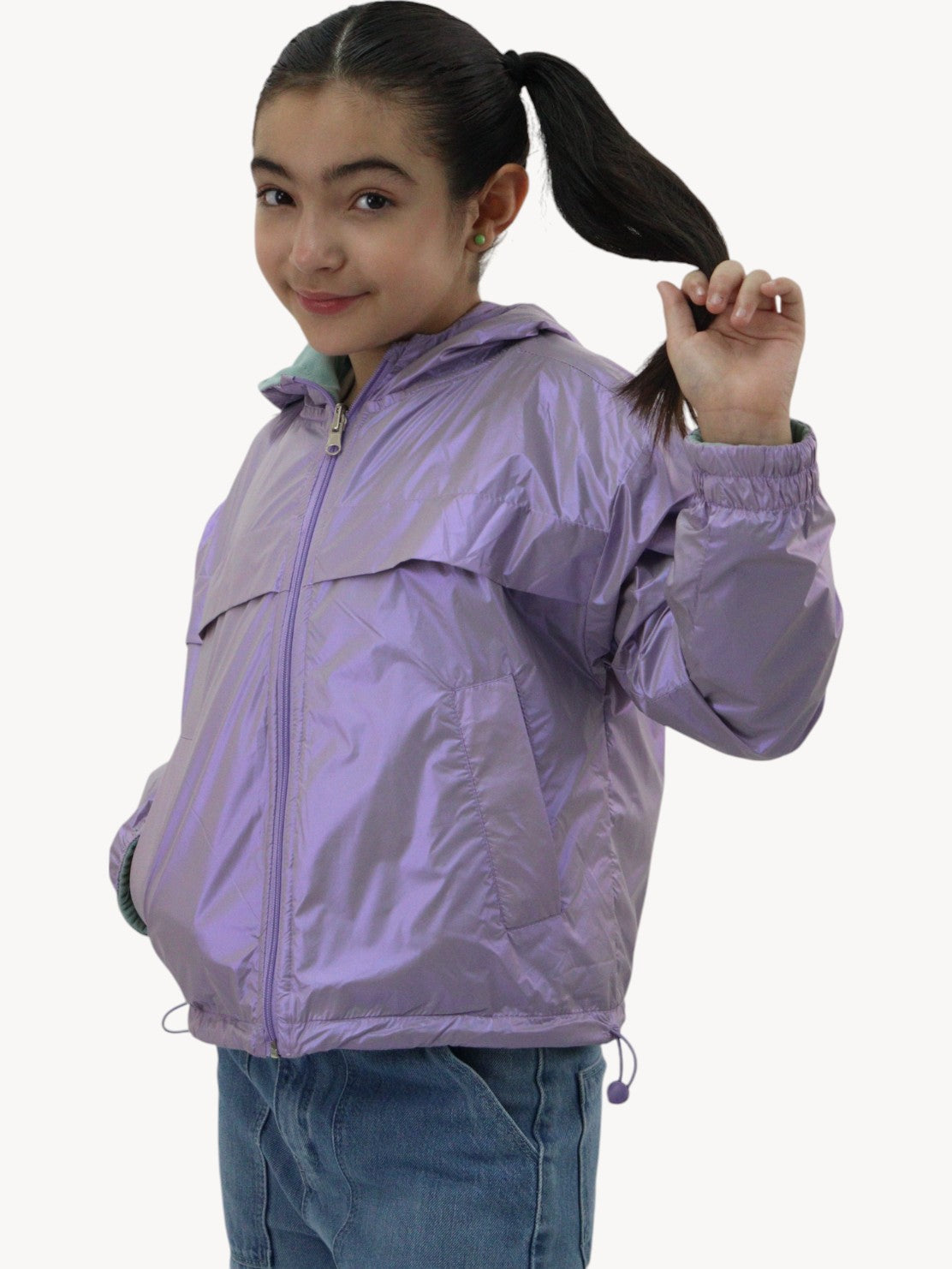 Chamarra rompevientos doble vista