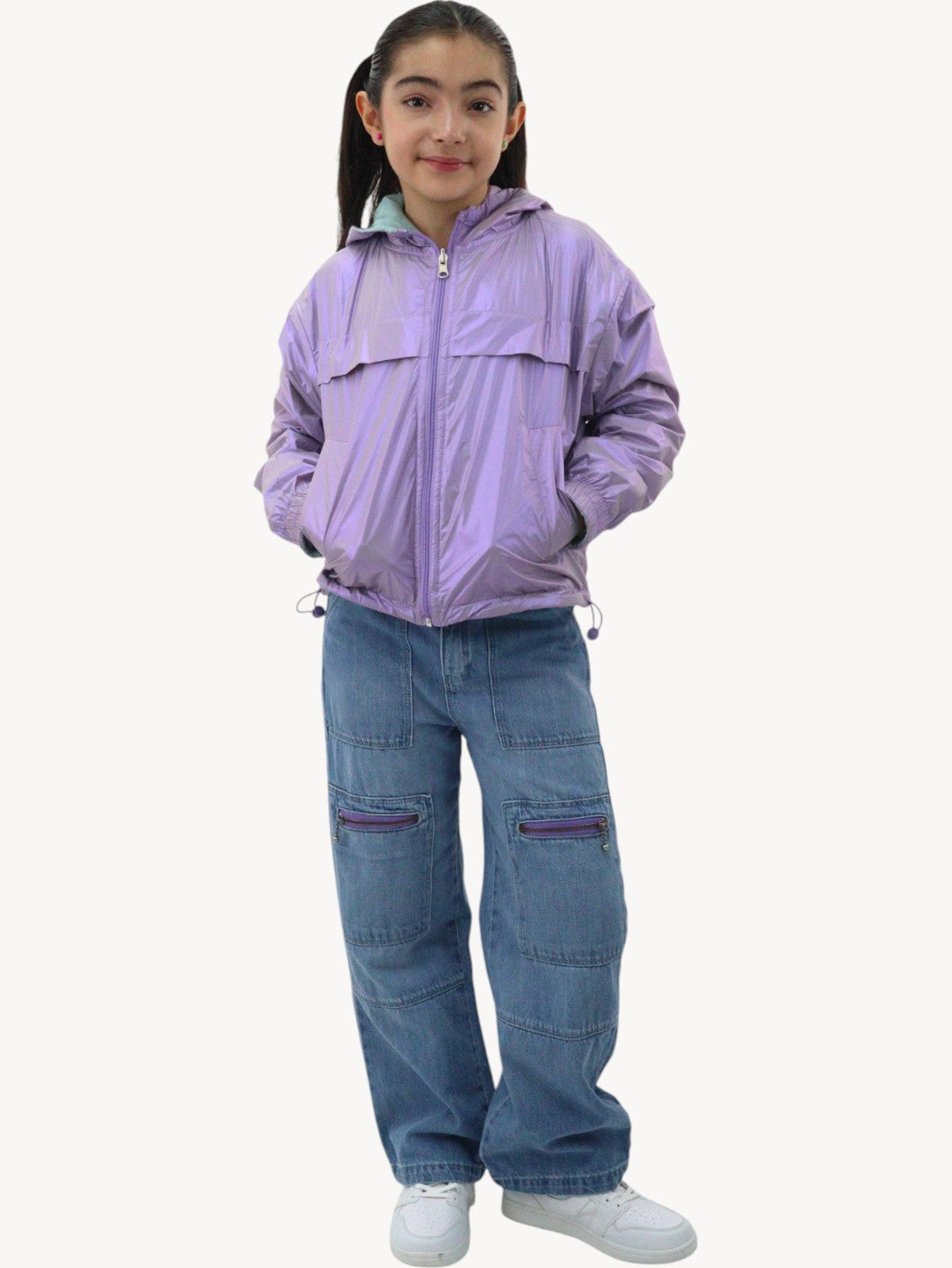 Chamarra rompevientos doble vista