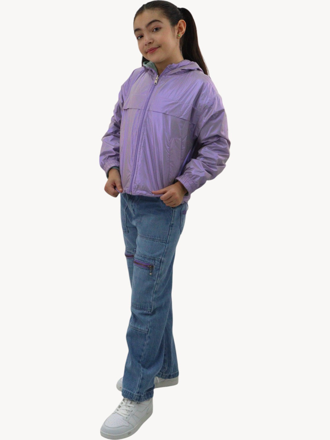 Chamarra rompevientos doble vista