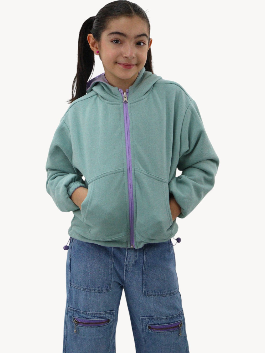 Chamarra rompevientos doble vista