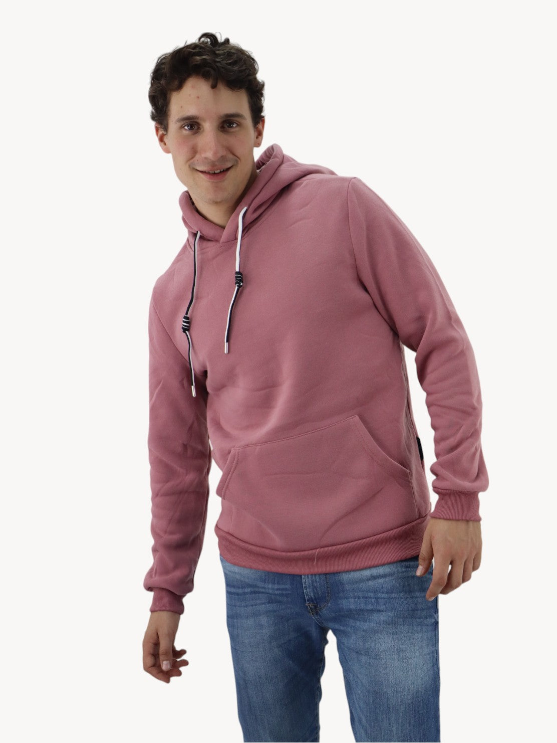 Hoodie unisex rosa palo
