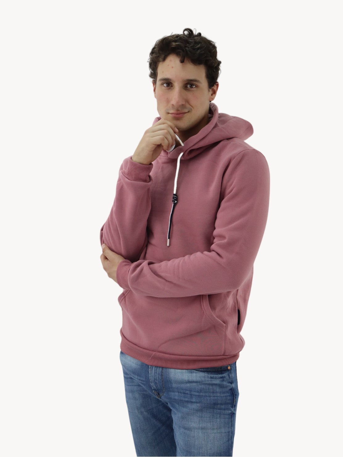 Hoodie unisex rosa palo