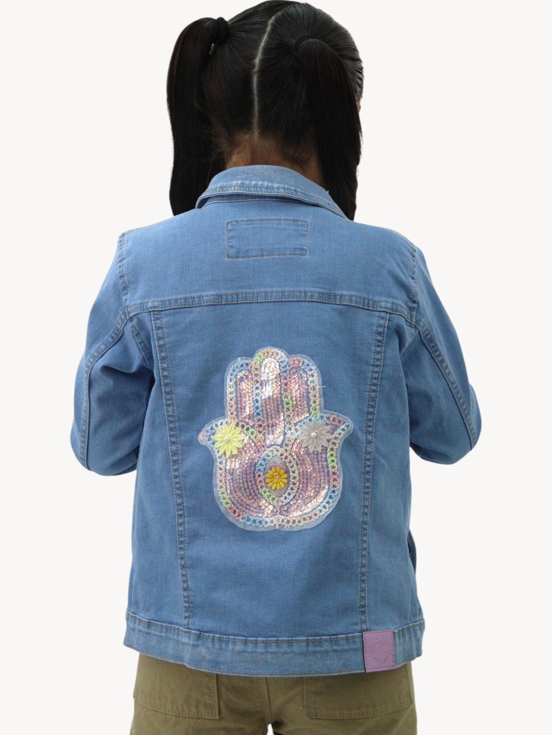 Chamarra denim azul claro