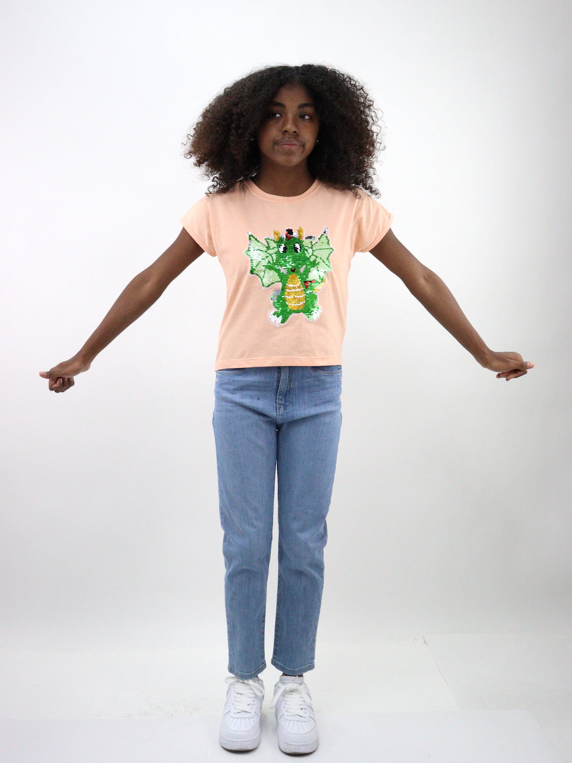 Jeans mom clasic con bordado floral edición especial