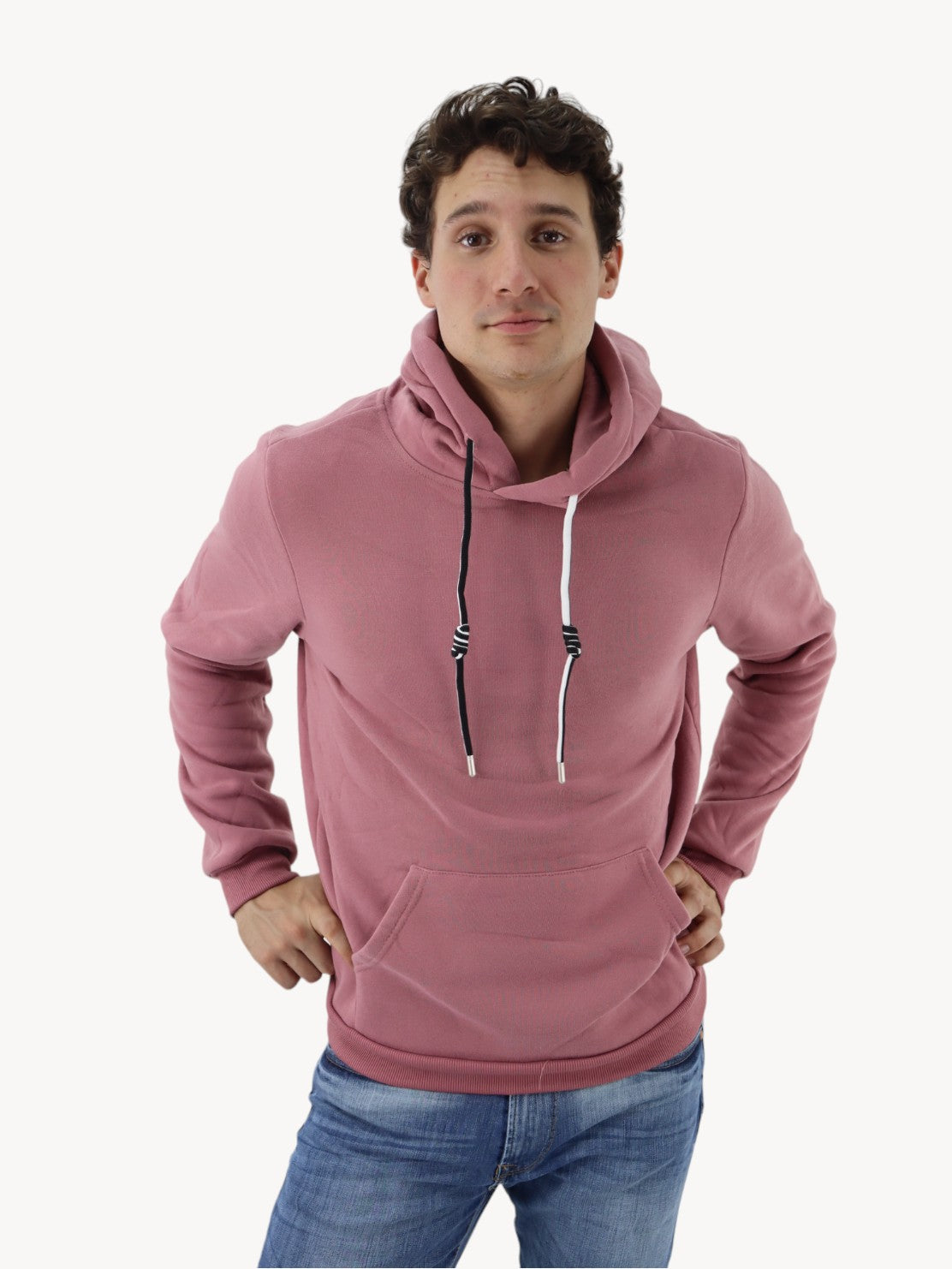 Hoodie unisex rosa palo