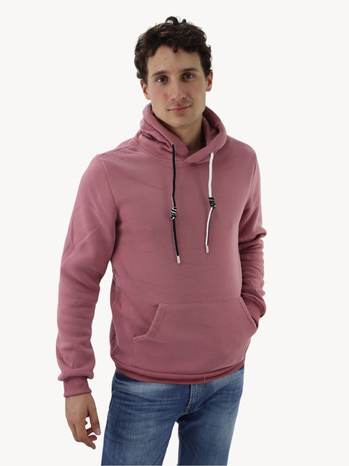 Hoodie unisex rosa palo