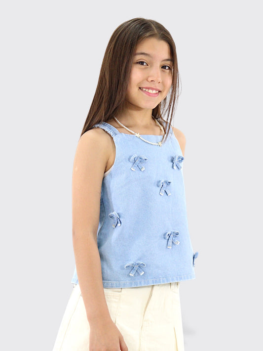Blusa Tank Denim