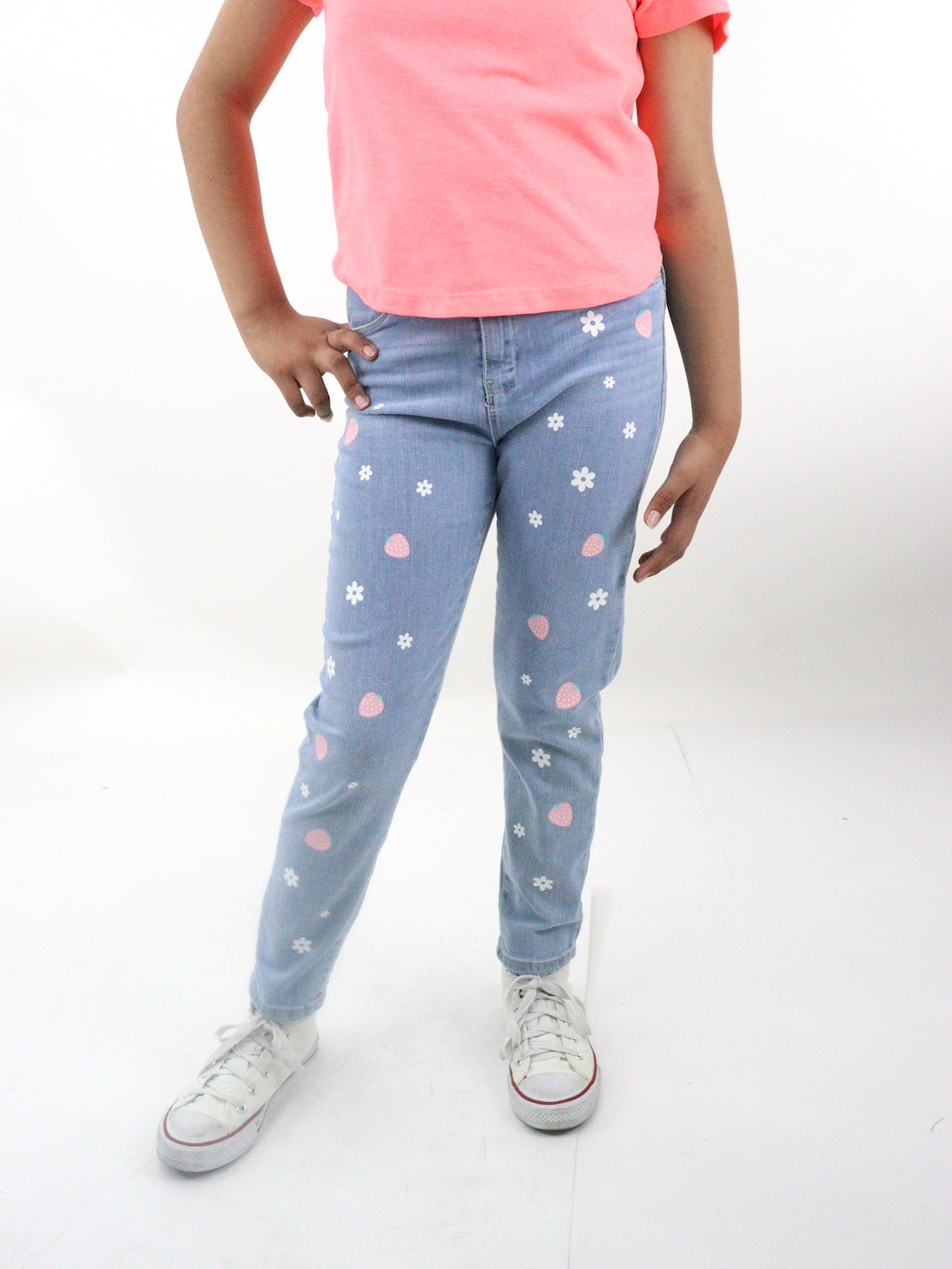 Jeans mom clasic con print floral