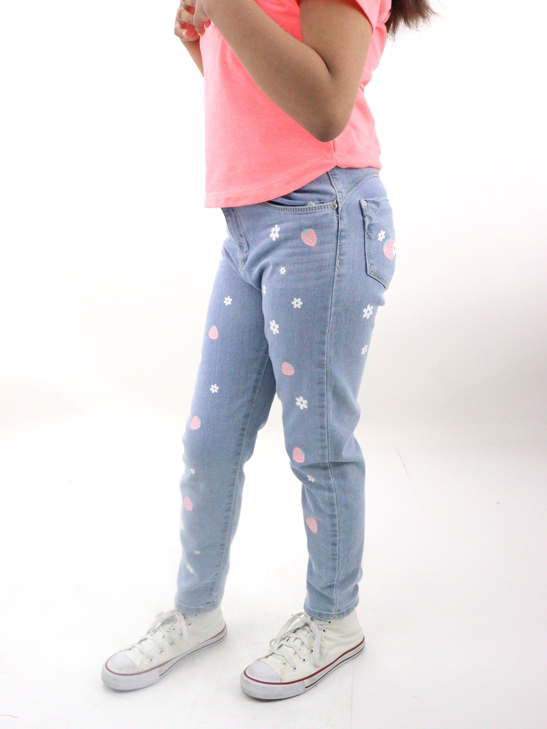 Jeans mom clasic con print floral