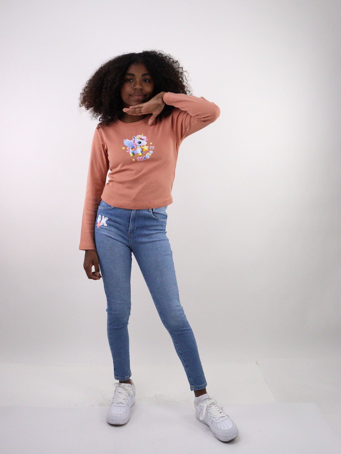 Jeans skinny edición especial con estampado