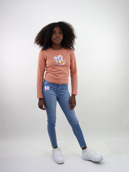 Jeans skinny edición especial con estampado