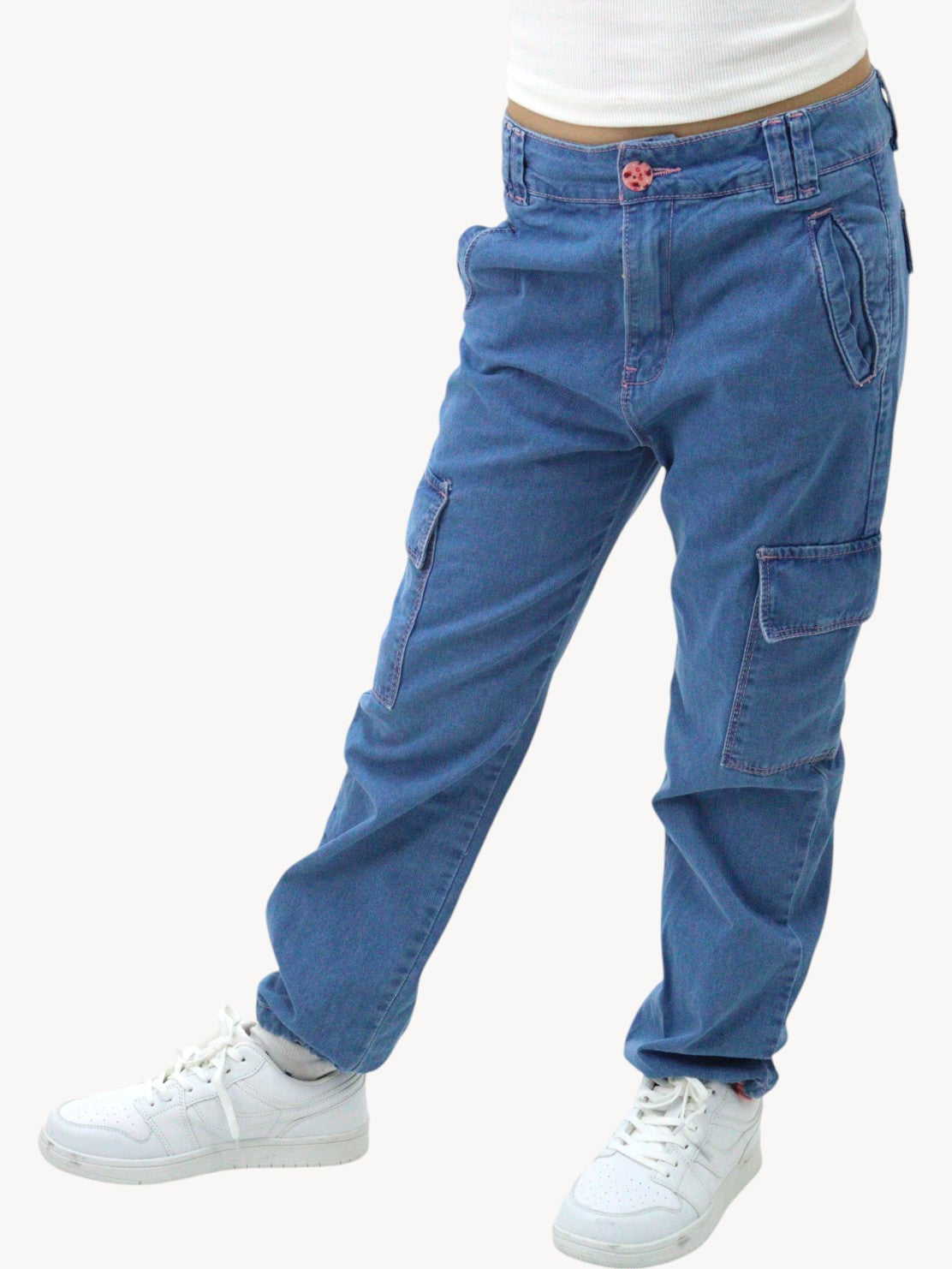 Cargo parachute azul medio