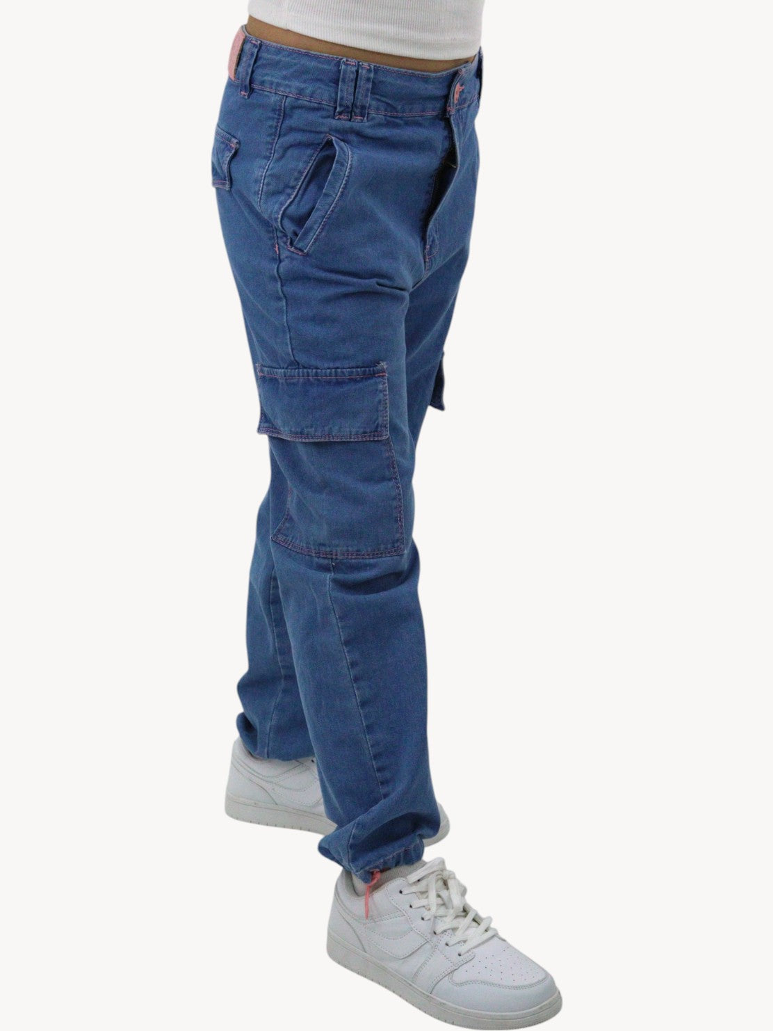 Cargo parachute azul medio