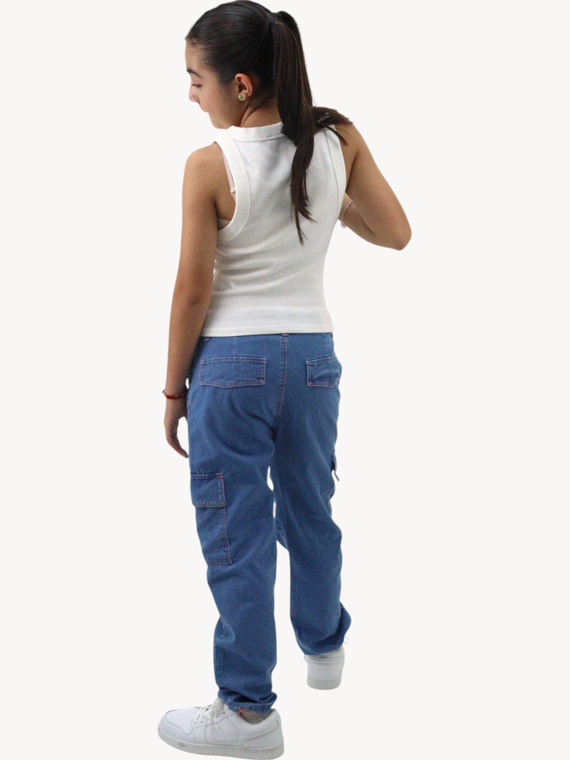 Cargo parachute azul medio