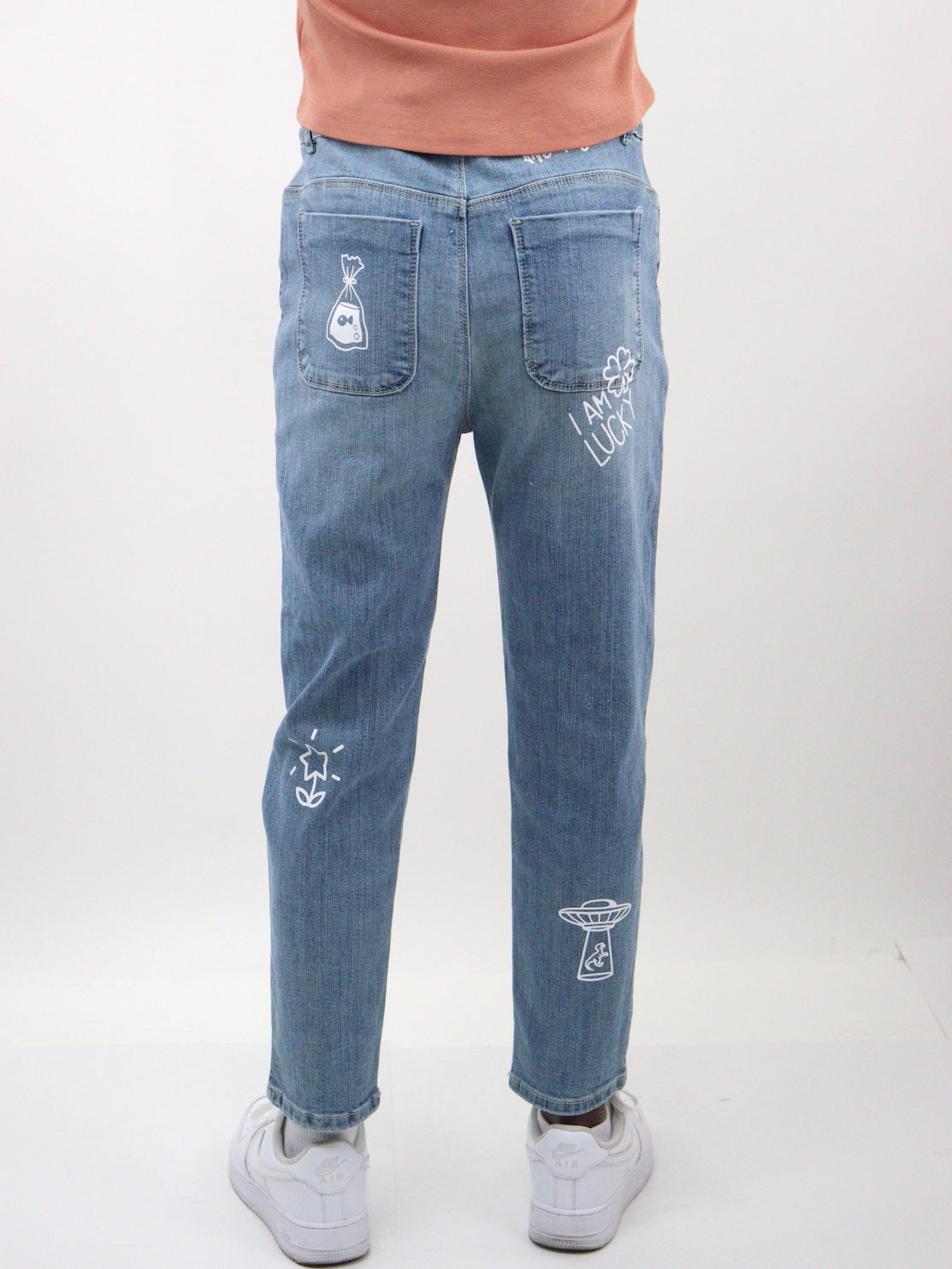 Jeans smiley mom clasic edición especial