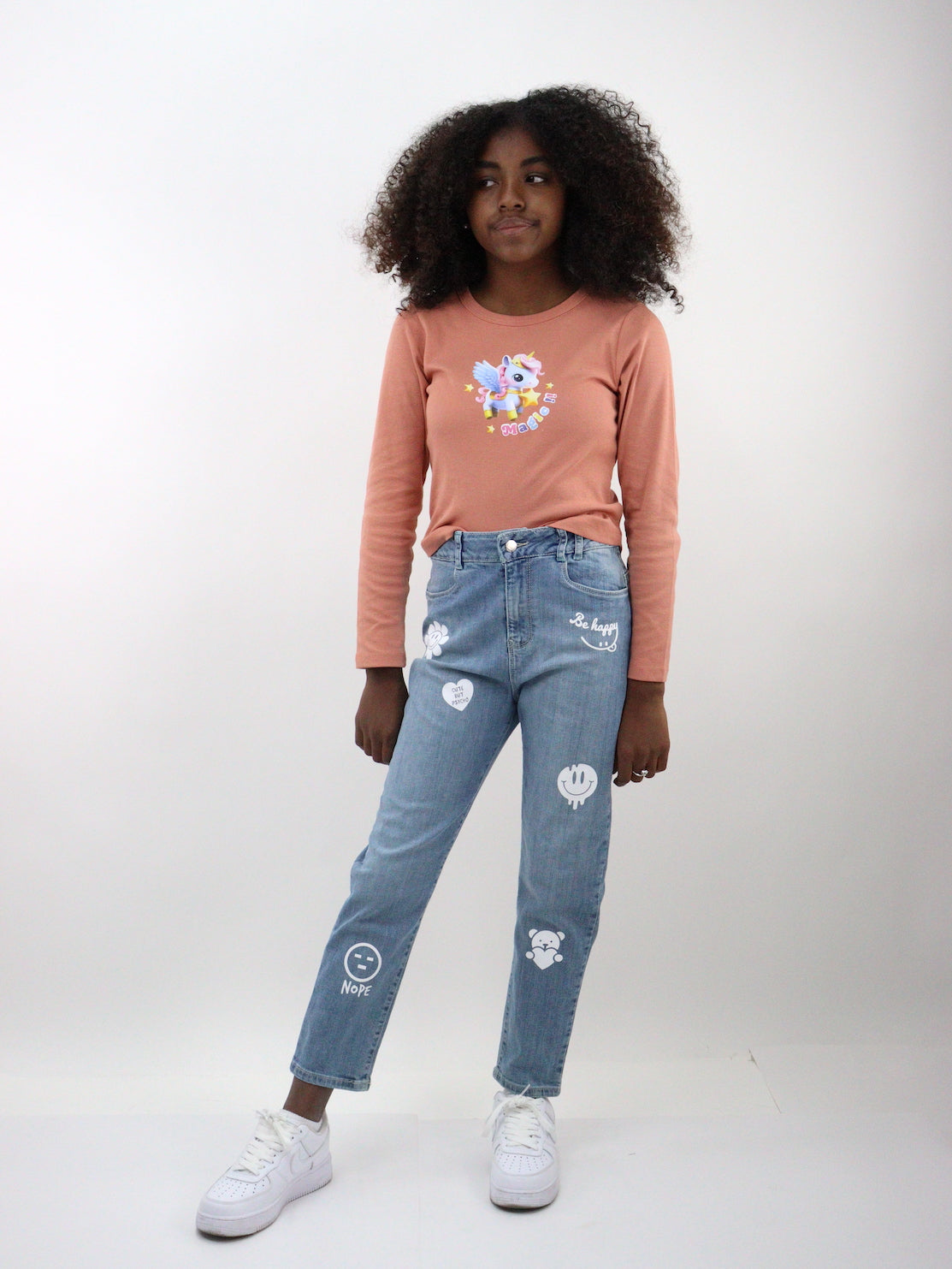 Jeans smiley mom clasic edición especial