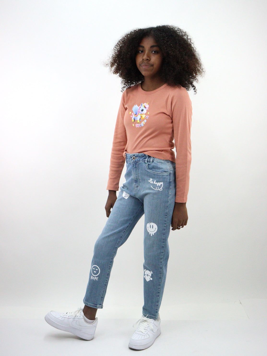 Jeans smiley mom clasic edición especial