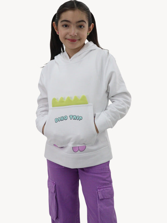 Sudadera con diseño de dinosaurio