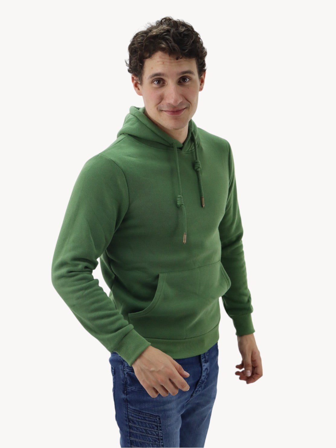 Hoodie unisex verde militar