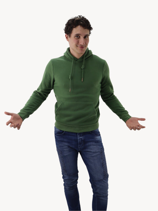 Hoodie unisex verde militar