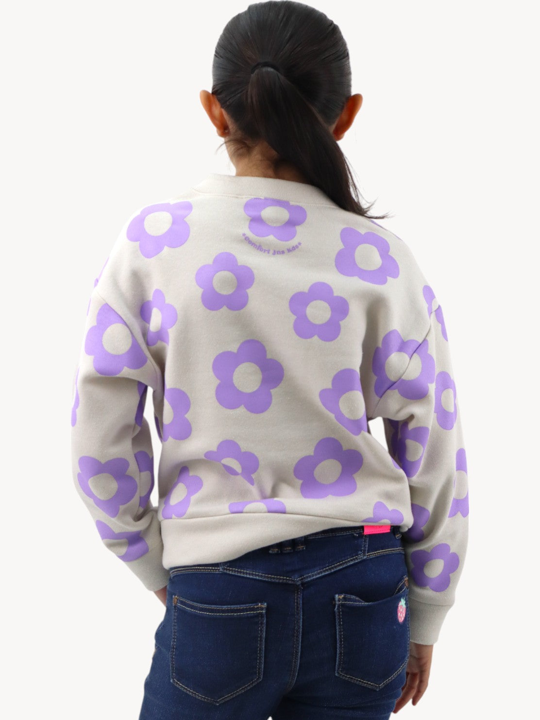 Sudadera cerrada con print floral