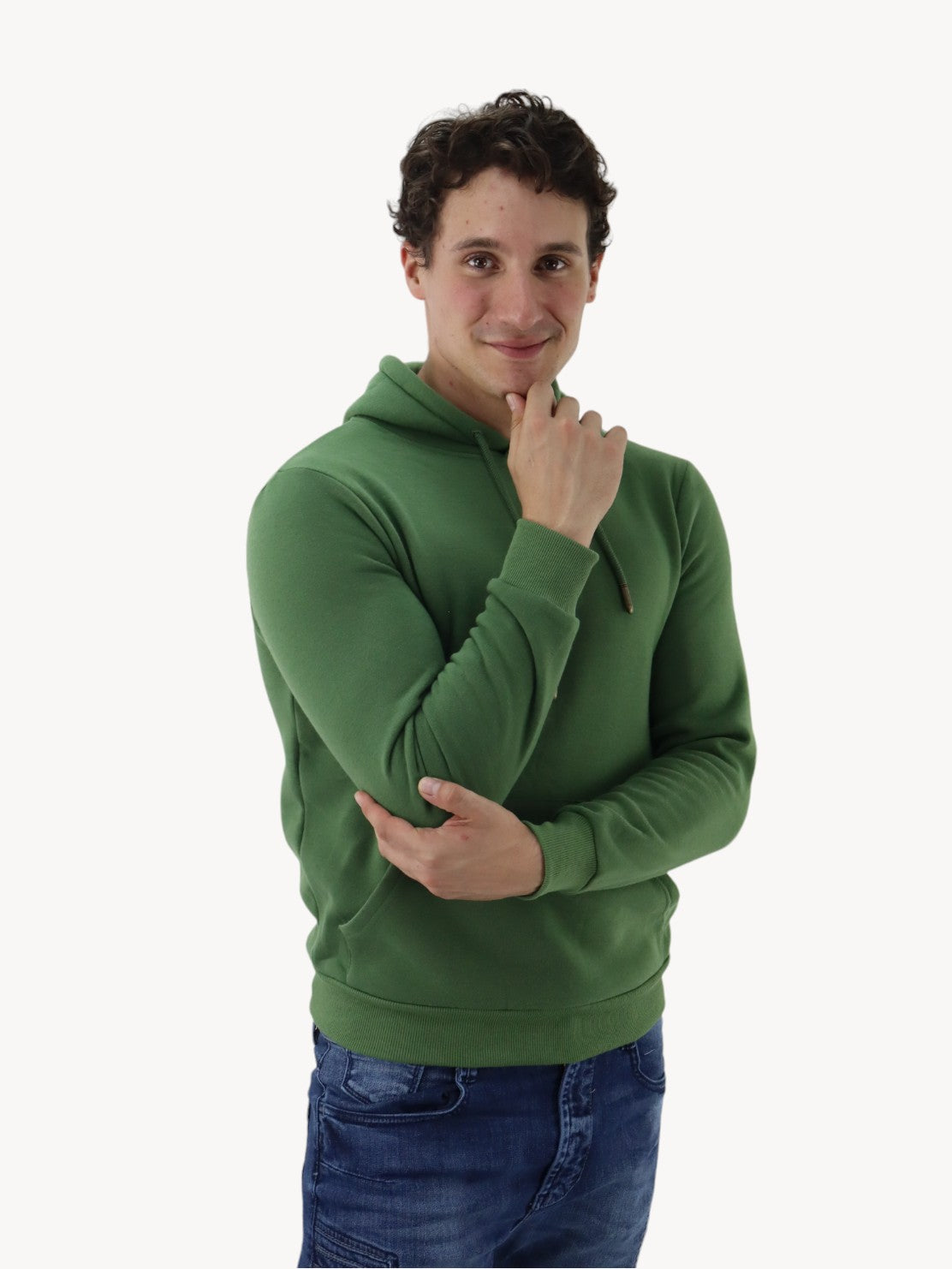 Hoodie unisex verde militar
