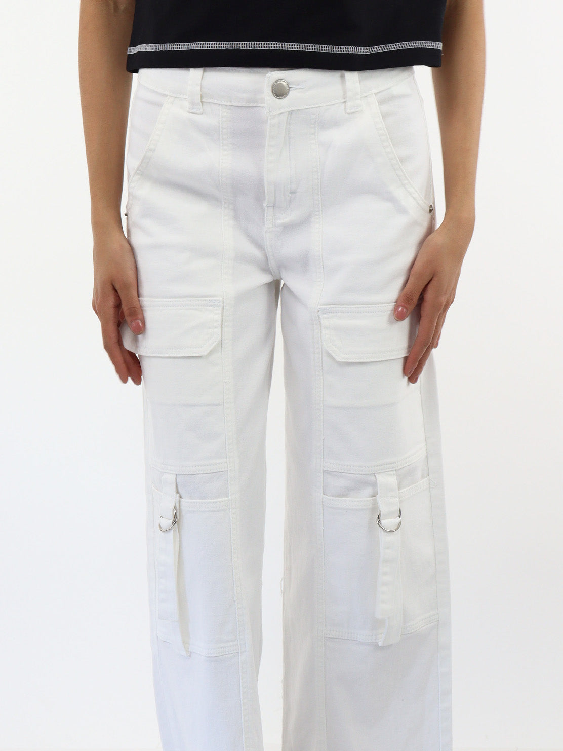 Pantalón Cargo Blanco
