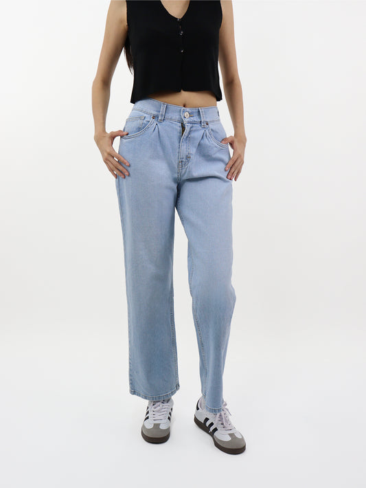Jeans Baggy-Tiro Alto